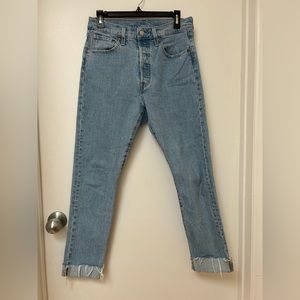 Levi’s 501 jeans - skinny filiforme - women’s size 30 / 15” across flat